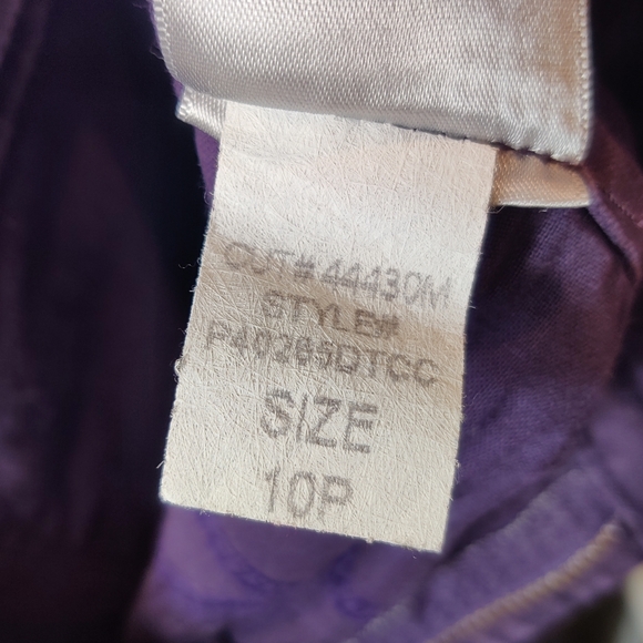 NYDJ Omni Coated Skinny Jeans in Plum Size 10P - Picture 12 of 13
